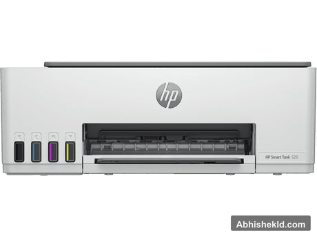 HP Smart Tank 500 all-in-one ink tank printer front view with integrated GT ink reservoirs