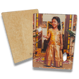 6x8 Inch Acrylic Photo Stand with Clear Gumming - 3mm Thick Clear Acrylic - Front View