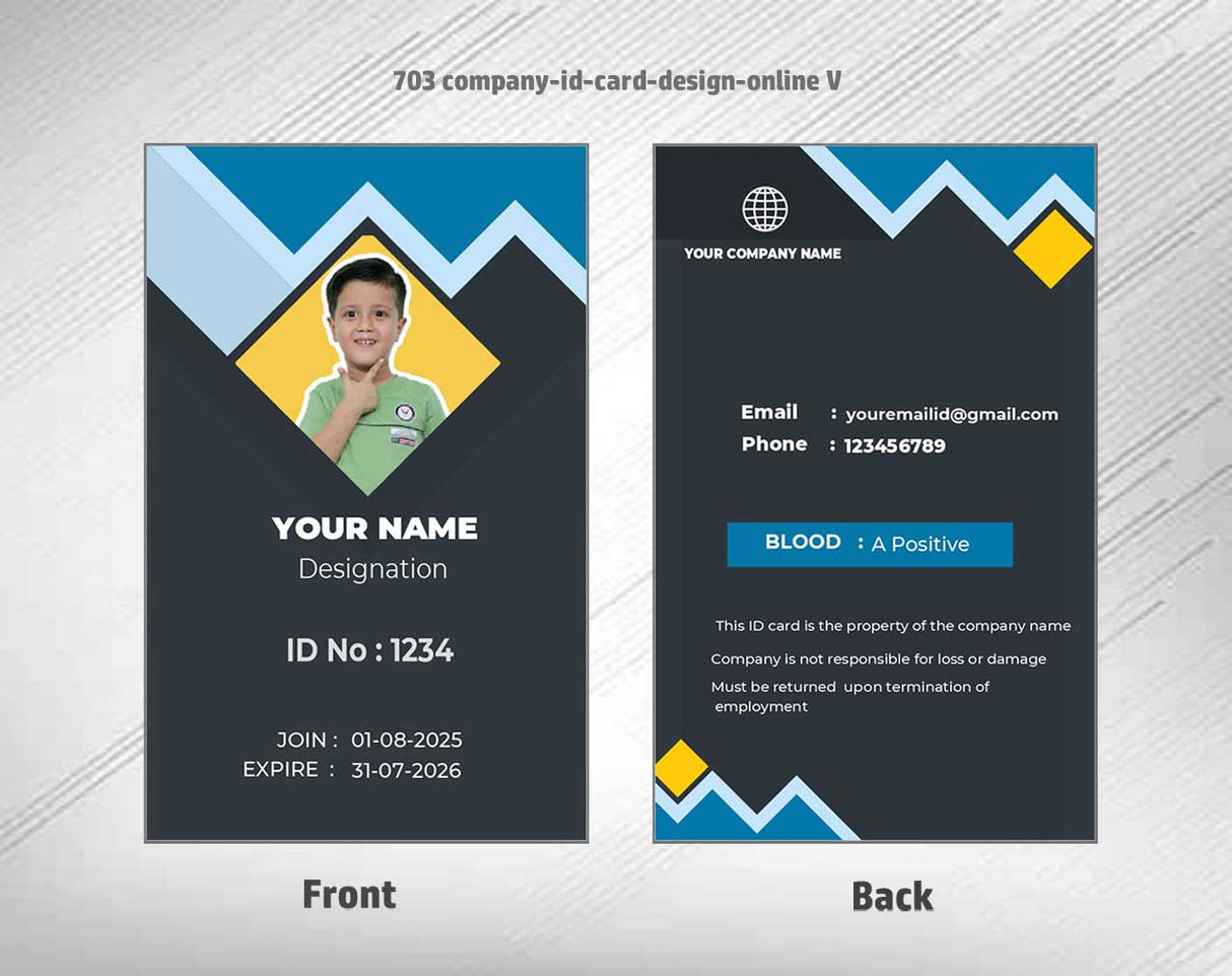 7/8 CorelDraw 11 Printable ID Card Design Templates | 100 Editable Designs India