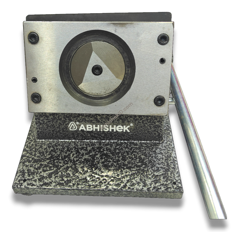 70mm round hardened steel cutting blade for 58mm button badges close-up