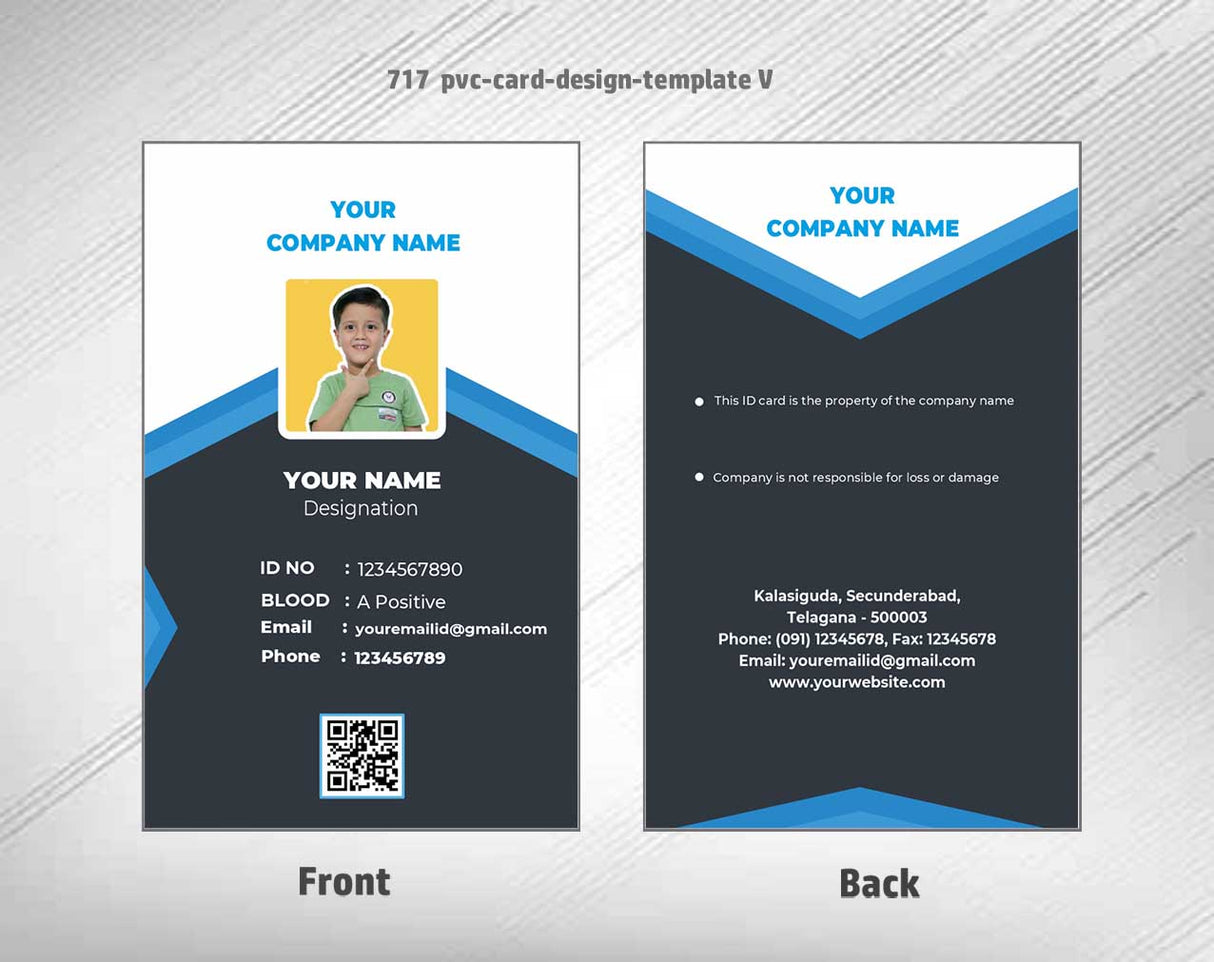 7/8 CorelDraw 11 Printable ID Card Design Templates | 100 Editable Designs India