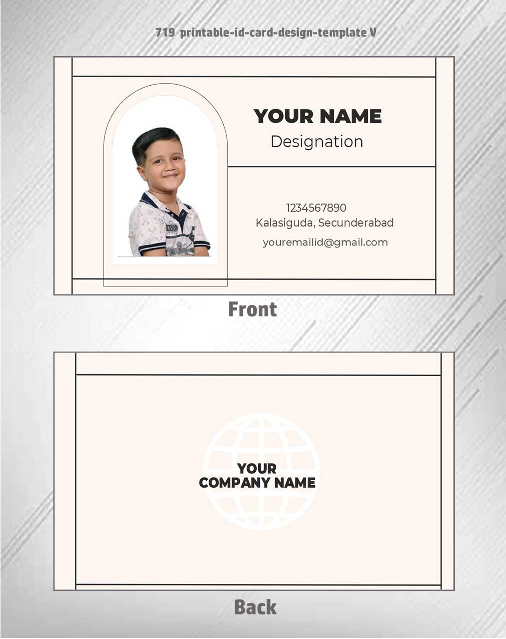7/8 CorelDraw 11 Printable ID Card Design Templates | 100 Editable Designs India