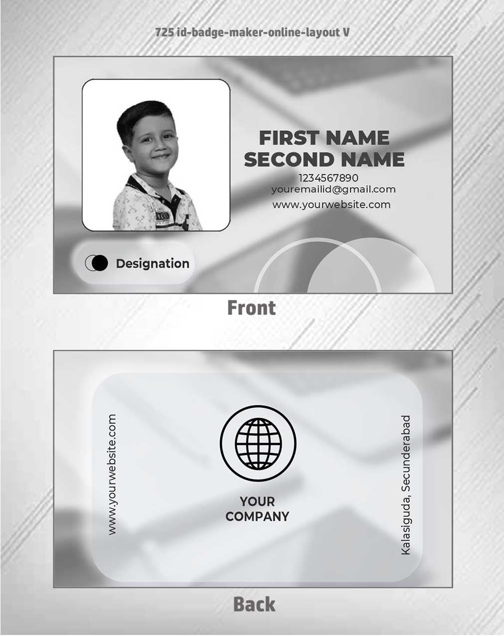 7/8 CorelDraw 11 Printable ID Card Design Templates | 100 Editable Designs India