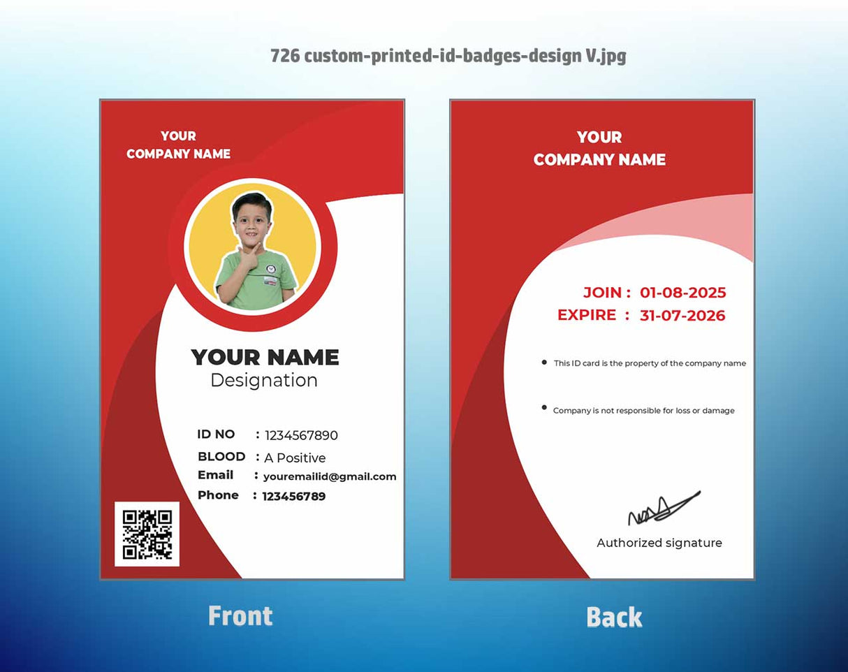 7/8 CorelDraw 11 Printable ID Card Design Templates | 100 Editable Designs India