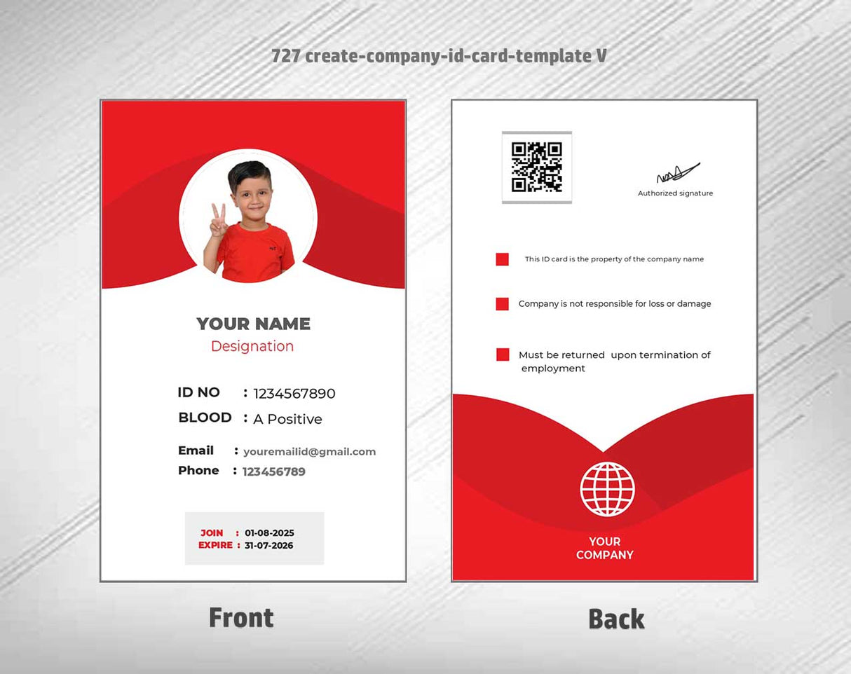 7/8 CorelDraw 11 Printable ID Card Design Templates | 100 Editable Designs India