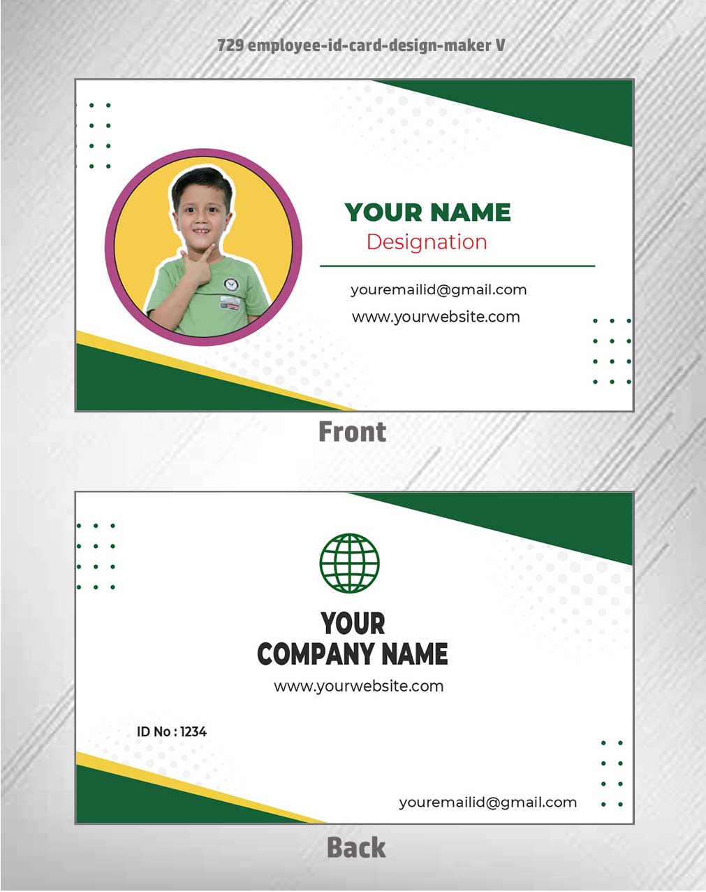 7/8 CorelDraw 11 Printable ID Card Design Templates | 100 Editable Designs India