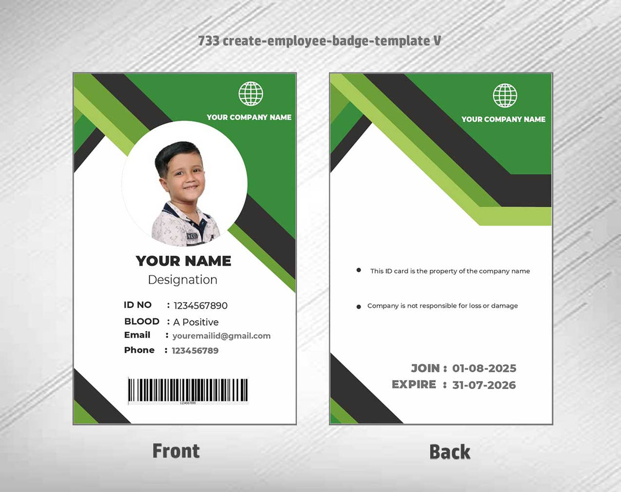 7/8 CorelDraw 11 Printable ID Card Design Templates | 100 Editable Designs India