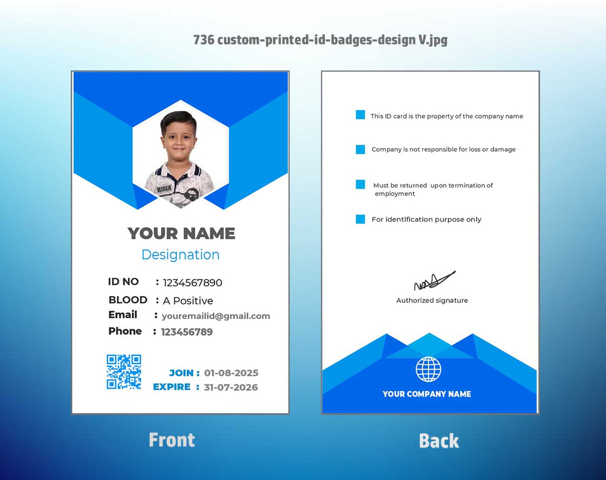 7/8 CorelDraw 11 Printable ID Card Design Templates | 100 Editable Designs India
