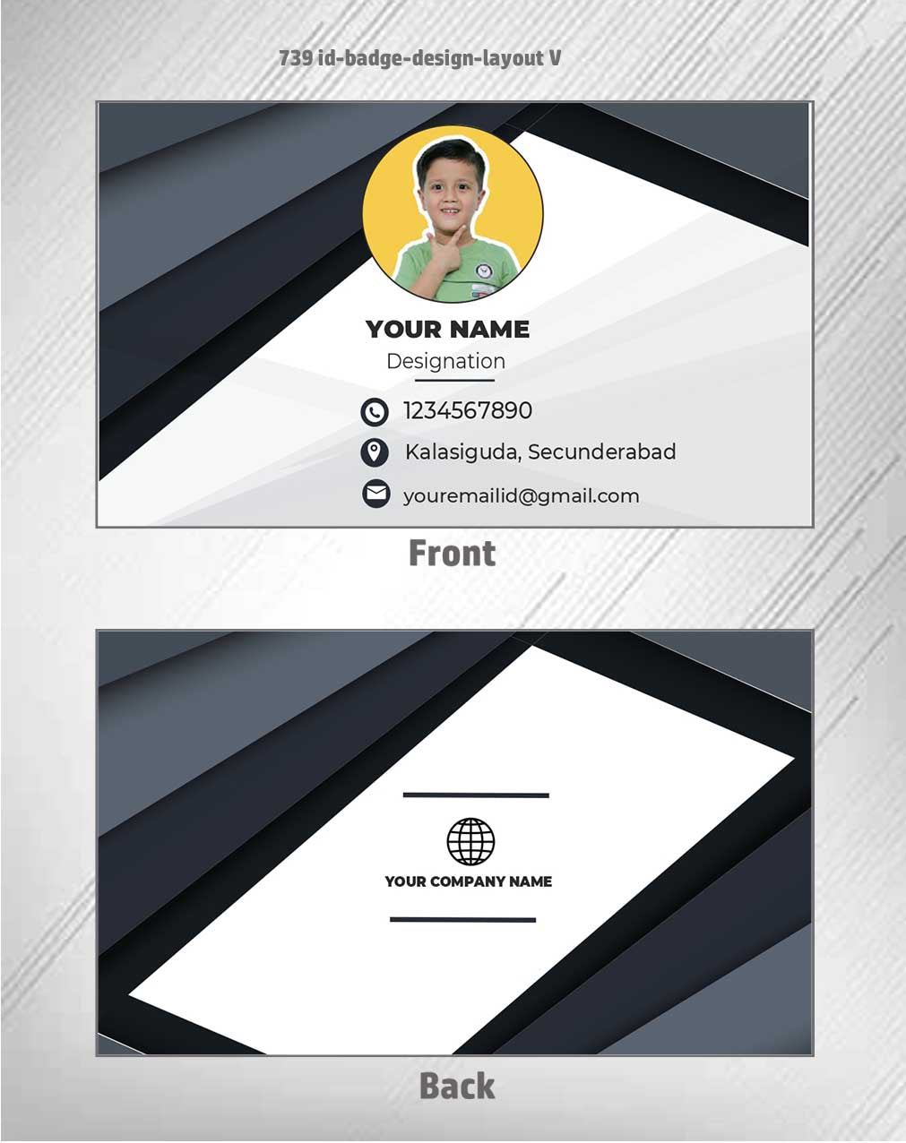 7/8 CorelDraw 11 Printable ID Card Design Templates | 100 Editable Designs India