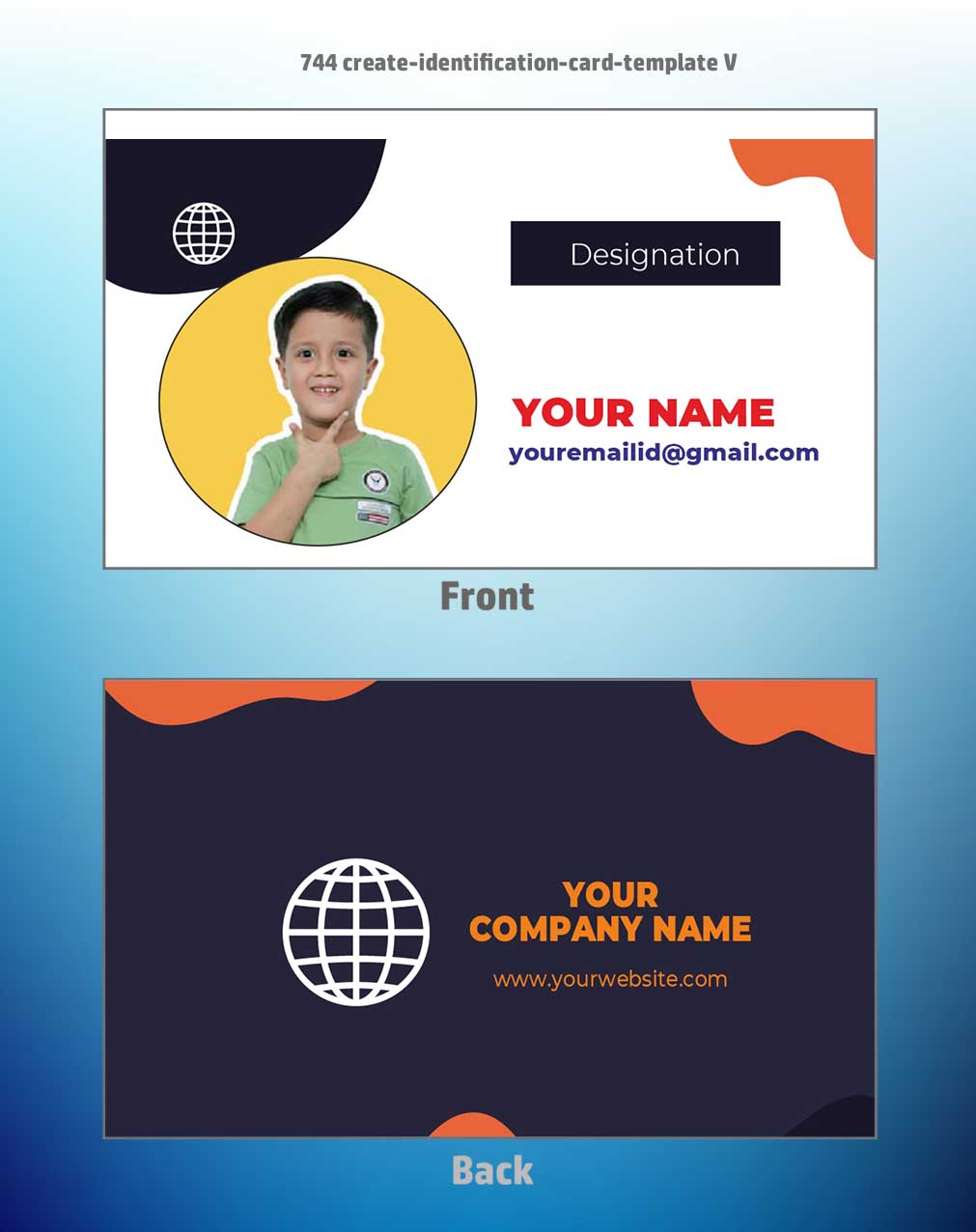 7/8 CorelDraw 11 Printable ID Card Design Templates | 100 Editable Designs India