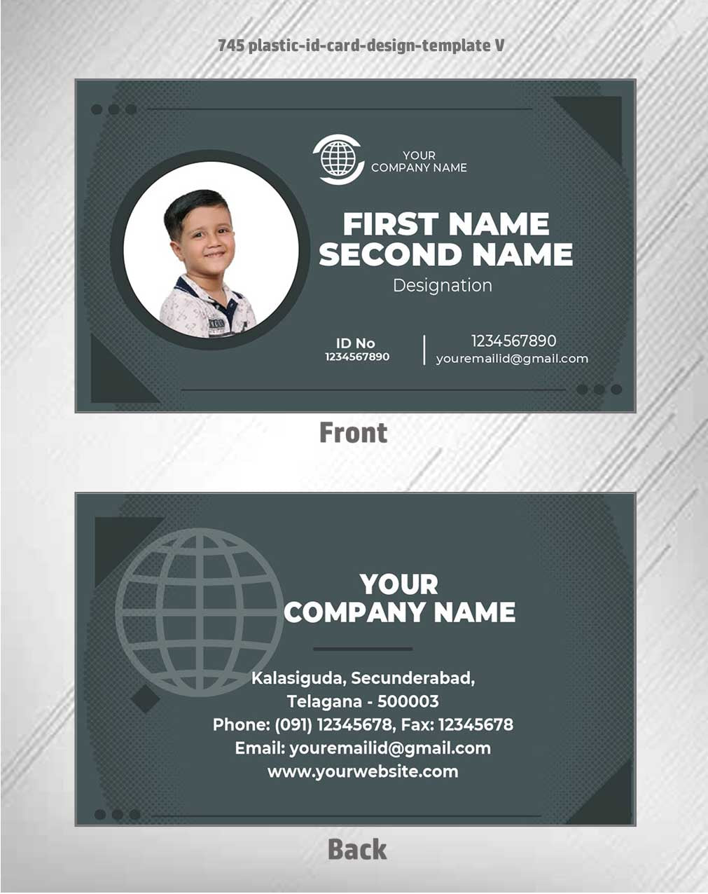 7/8 CorelDraw 11 Printable ID Card Design Templates | 100 Editable Designs India