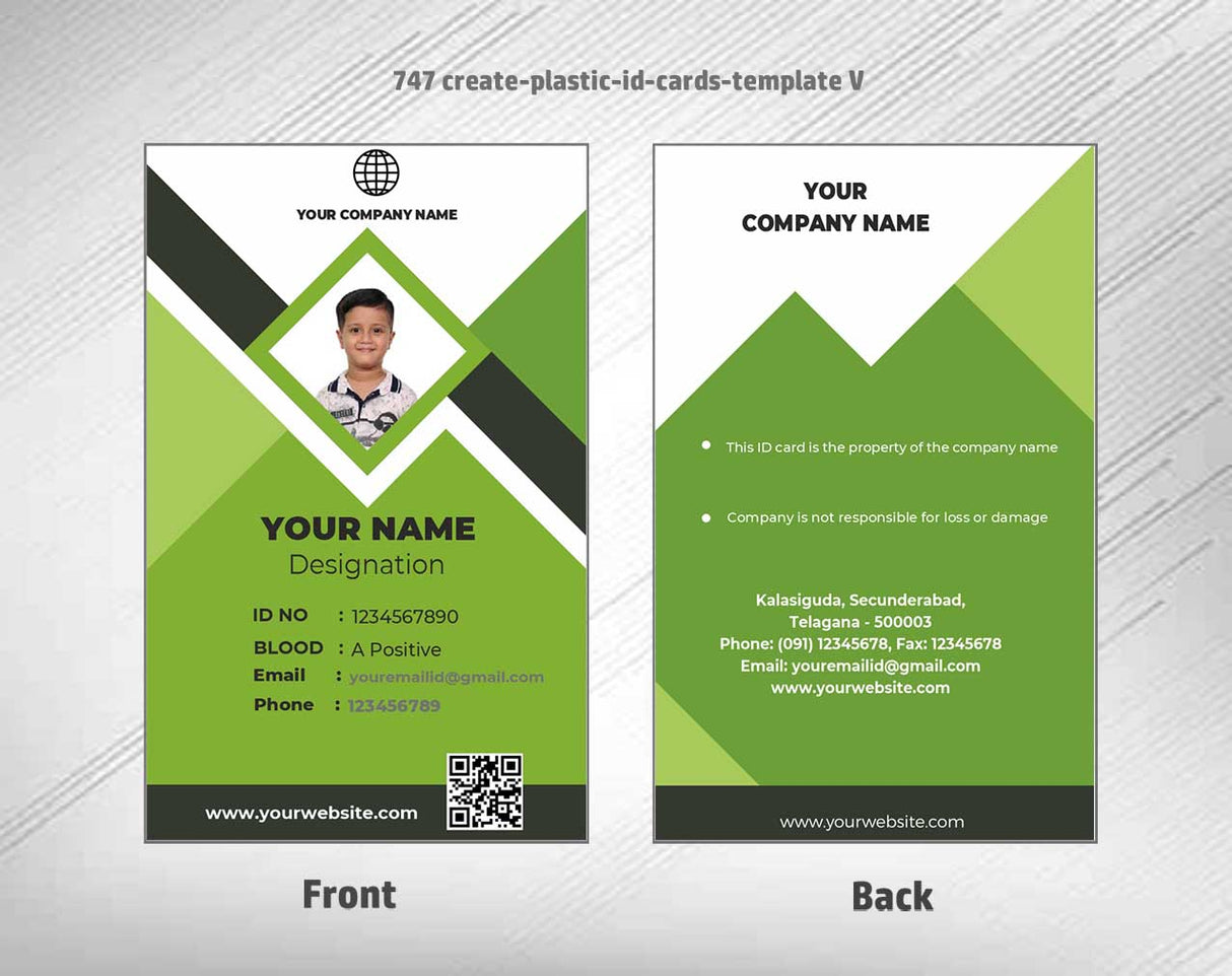 7/8 CorelDraw 11 Printable ID Card Design Templates | 100 Editable Designs India