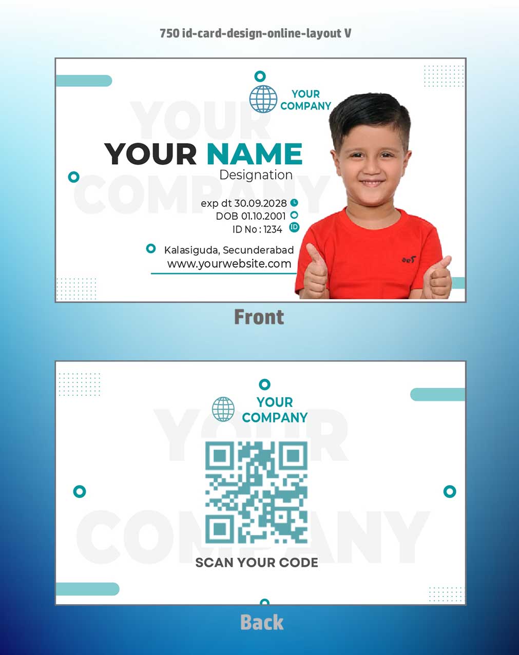 7/8 CorelDraw 11 Printable ID Card Design Templates | 100 Editable Designs India