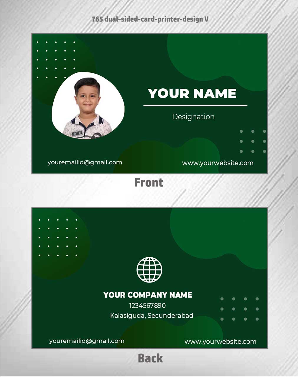 7/8 CorelDraw 11 Printable ID Card Design Templates | 100 Editable Designs India