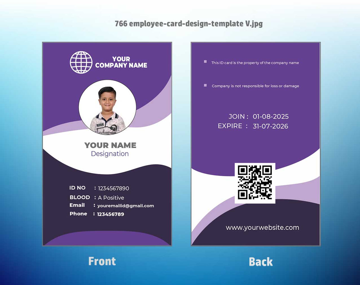 7/8 CorelDraw 11 Printable ID Card Design Templates | 100 Editable Designs India