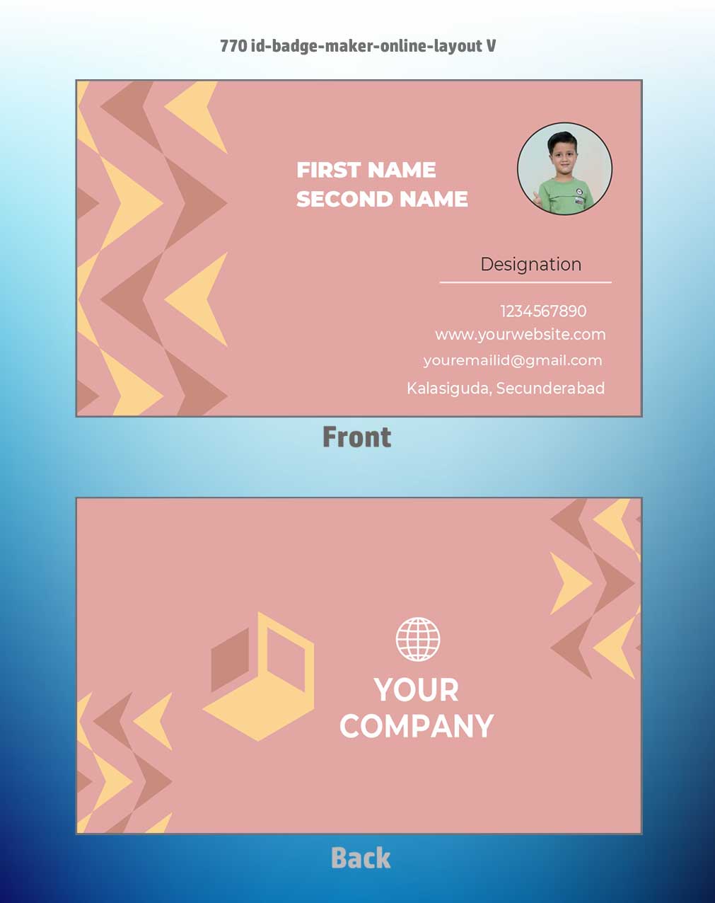 7/8 CorelDraw 11 Printable ID Card Design Templates | 100 Editable Designs India