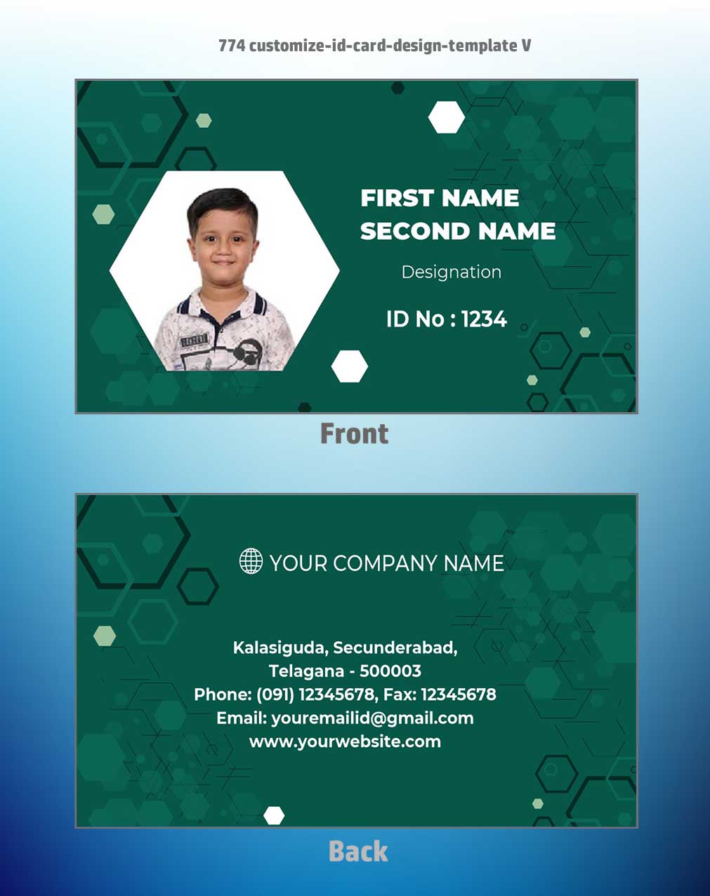 7/8 CorelDraw 11 Printable ID Card Design Templates | 100 Editable Designs India