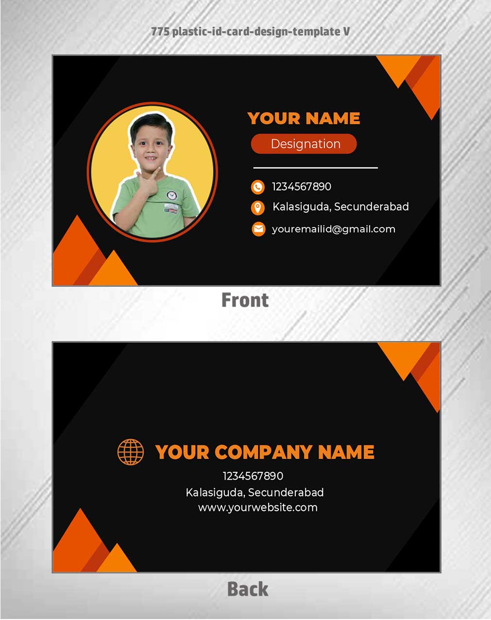 7/8 CorelDraw 11 Printable ID Card Design Templates | 100 Editable Designs India
