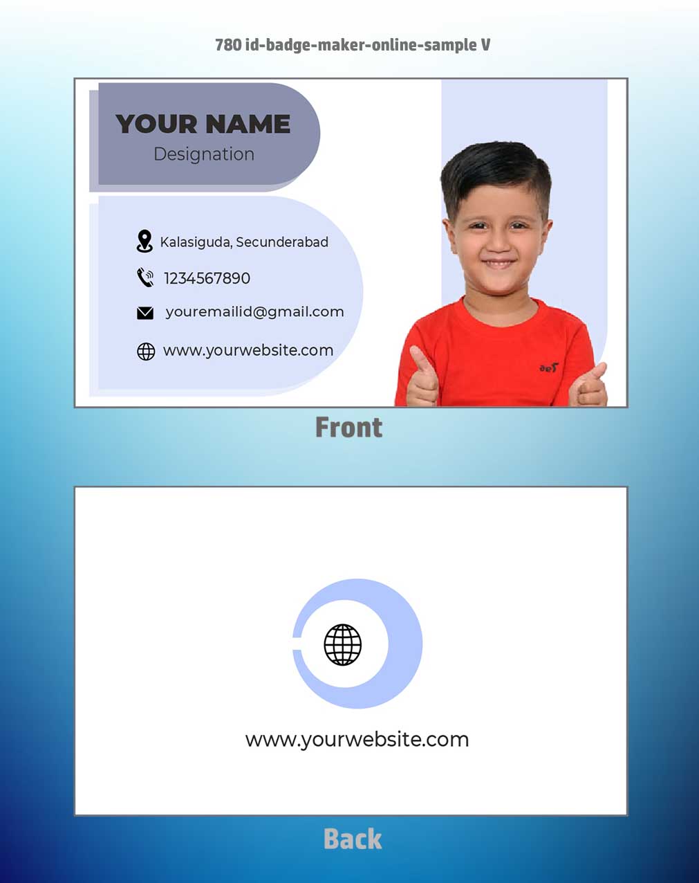 7/8 CorelDraw 11 Printable ID Card Design Templates | 100 Editable Designs India