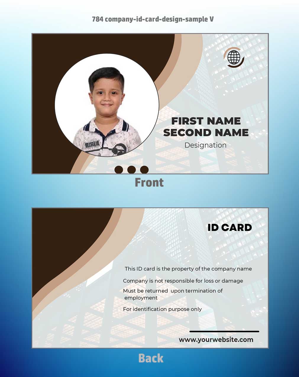7/8 CorelDraw 11 Printable ID Card Design Templates | 100 Editable Designs India