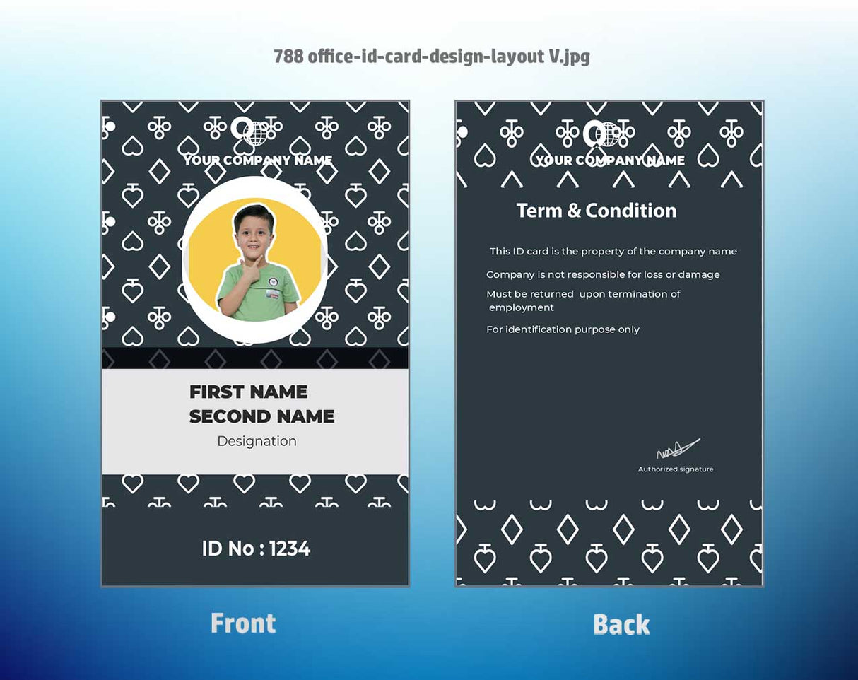 7/8 CorelDraw 11 Printable ID Card Design Templates | 100 Editable Designs India