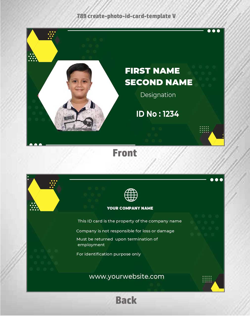 7/8 CorelDraw 11 Printable ID Card Design Templates | 100 Editable Designs India