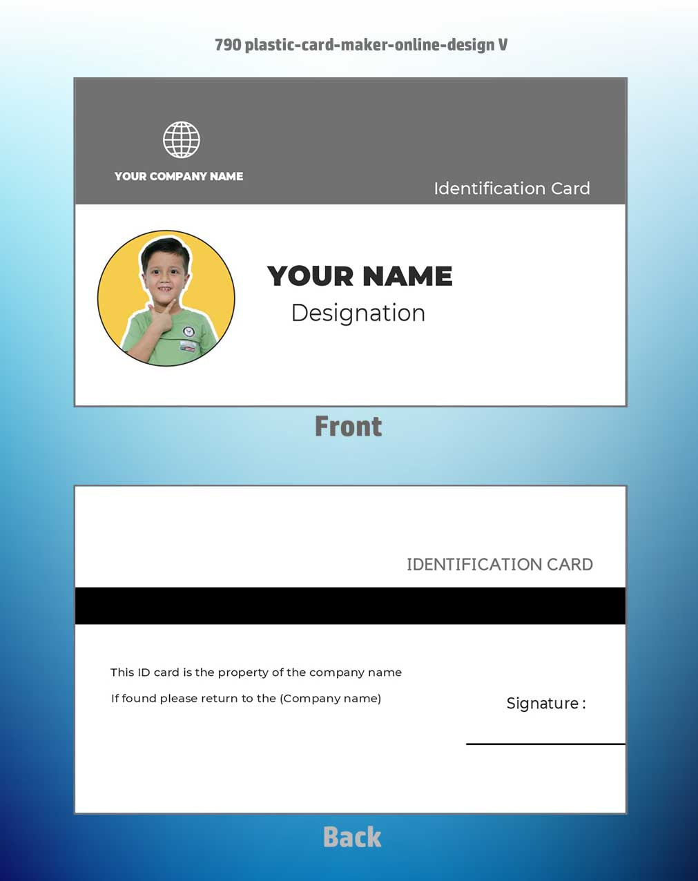 7/8 CorelDraw 11 Printable ID Card Design Templates | 100 Editable Designs India