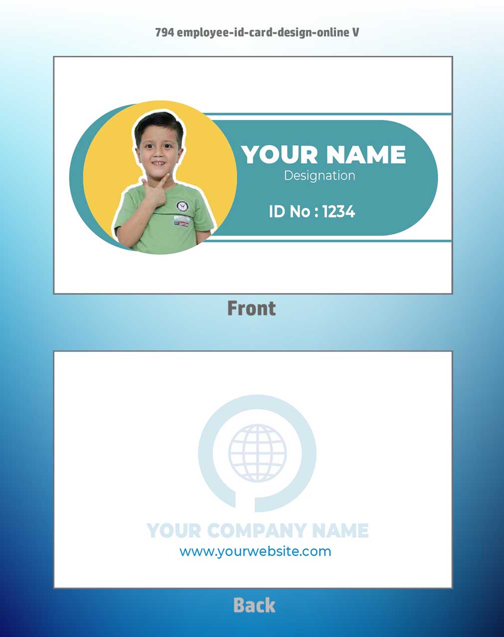 7/8 CorelDraw 11 Printable ID Card Design Templates | 100 Editable Designs India
