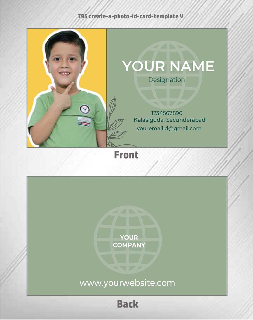 7/8 CorelDraw 11 Printable ID Card Design Templates | 100 Editable Designs India
