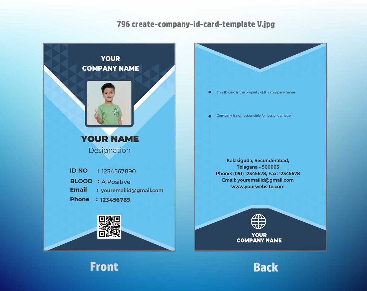 7/8 CorelDraw 11 Printable ID Card Design Templates | 100 Editable Designs India