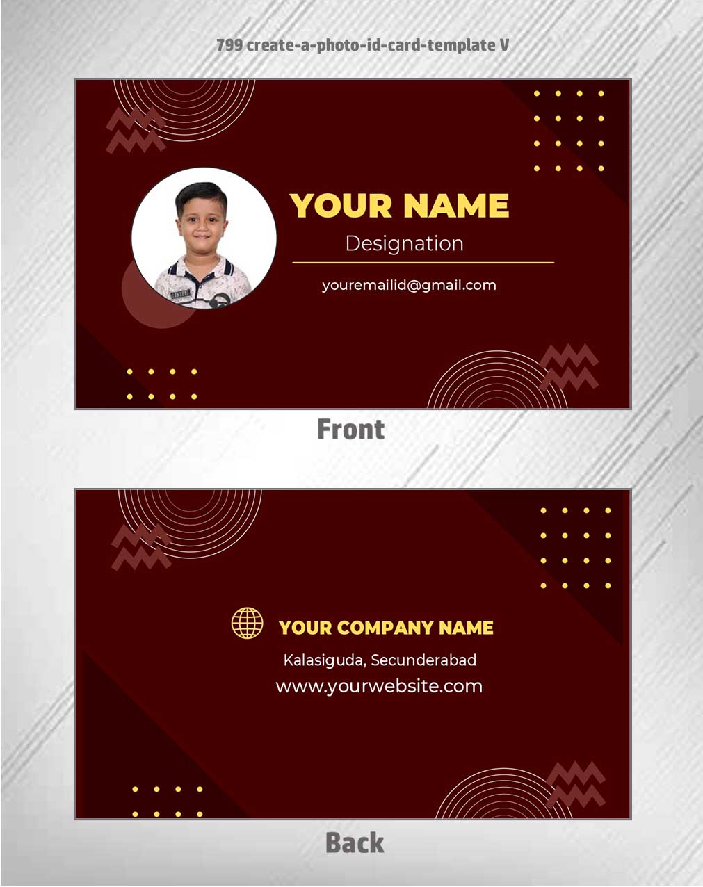 7/8 CorelDraw 11 Printable ID Card Design Templates | 100 Editable Designs India