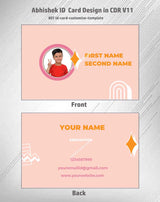 8/8 CorelDraw 11 Printable ID Card Design Templates | 65 Editable Designs India