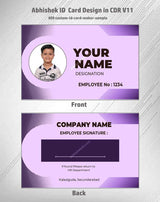 8/8 CorelDraw 11 Printable ID Card Design Templates | 65 Editable Designs India