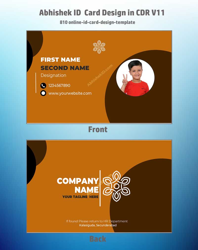 8/8 CorelDraw 11 Printable ID Card Design Templates | 65 Editable Designs India