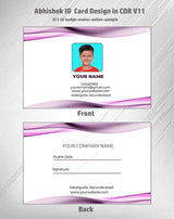 8/8 CorelDraw 11 Printable ID Card Design Templates | 65 Editable Designs India