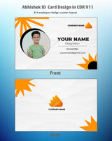 8/8 CorelDraw 11 Printable ID Card Design Templates | 65 Editable Designs India