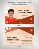 8/8 CorelDraw 11 Printable ID Card Design Templates | 65 Editable Designs India
