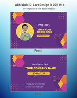 8/8 CorelDraw 11 Printable ID Card Design Templates | 65 Editable Designs India