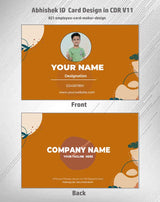 8/8 CorelDraw 11 Printable ID Card Design Templates | 65 Editable Designs India
