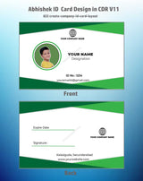 8/8 CorelDraw 11 Printable ID Card Design Templates | 65 Editable Designs India