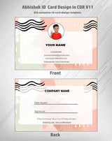 8/8 CorelDraw 11 Printable ID Card Design Templates | 65 Editable Designs India