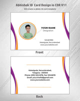 8/8 CorelDraw 11 Printable ID Card Design Templates | 65 Editable Designs India