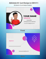 8/8 CorelDraw 11 Printable ID Card Design Templates | 65 Editable Designs India