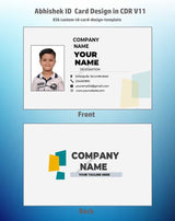 8/8 CorelDraw 11 Printable ID Card Design Templates | 65 Editable Designs India