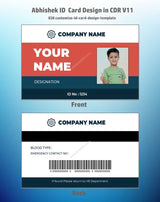 8/8 CorelDraw 11 Printable ID Card Design Templates | 65 Editable Designs India