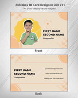 8/8 CorelDraw 11 Printable ID Card Design Templates | 65 Editable Designs India