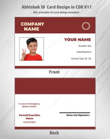 8/8 CorelDraw 11 Printable ID Card Design Templates | 65 Editable Designs India