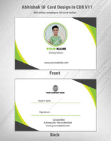 8/8 CorelDraw 11 Printable ID Card Design Templates | 65 Editable Designs India