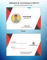 8/8 CorelDraw 11 Printable ID Card Design Templates | 65 Editable Designs India