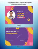 8/8 CorelDraw 11 Printable ID Card Design Templates | 65 Editable Designs India